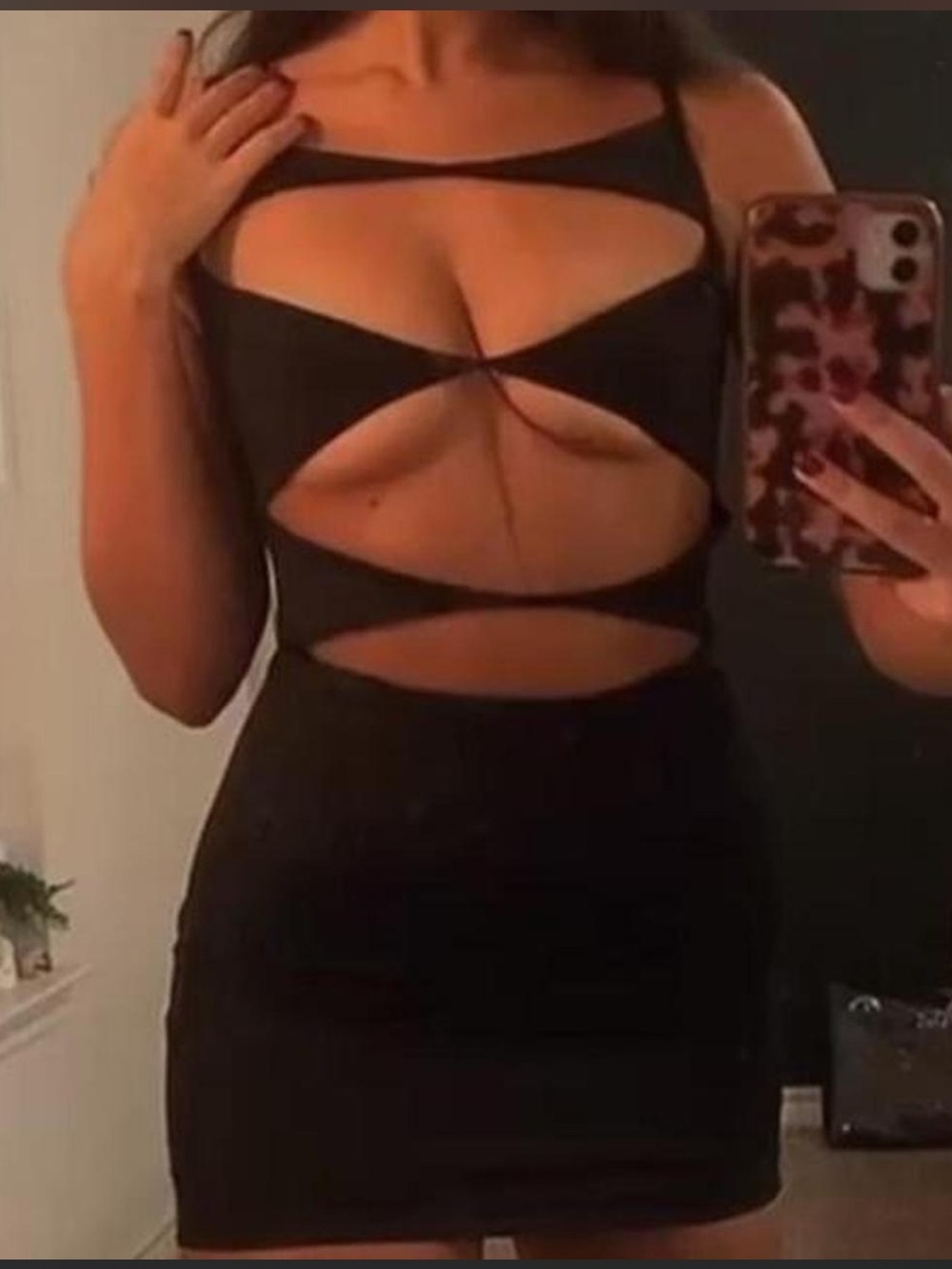 White Fox Eyes on Me Cutout Bodycon Dress